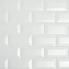 Restore 3 in. x 6 in. Ceramic Bevel Bright White Subway Tile (10 sq. ft. / case) by Daltile -Daltile Sales Store bright white daltile ceramic tile re1536modbhd1p4 64 1000