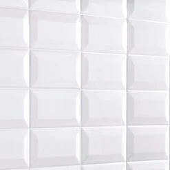 Restore 3 in. x 6 in. Ceramic Bevel Bright White Subway Tile (10 sq. ft. / case) by Daltile -Daltile Sales Store bright white daltile ceramic tile re1536modbhd1p4 77 1000