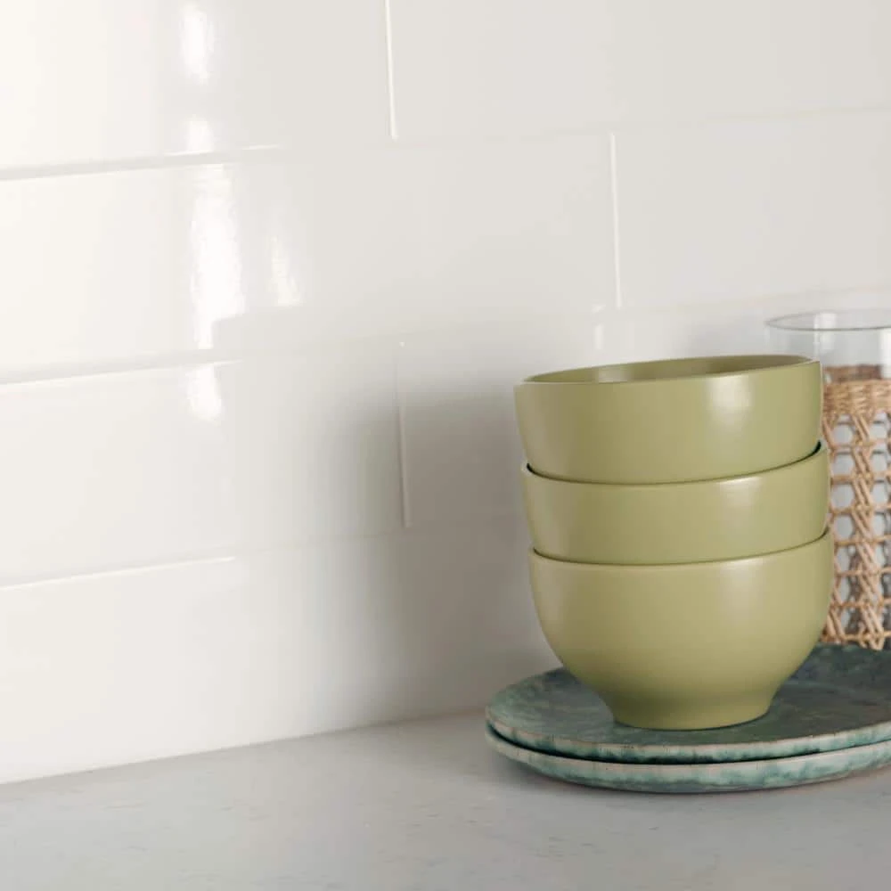 Restore 4 in. x 16 in. Ceramic Bright White Subway Tile (13.20 sq. ft. / Case) by Daltile 5 Restore 4 in. x 16 in. Ceramic Bright White Subway Tile (13.20 sq. ft. / Case) by Daltile - Image 3