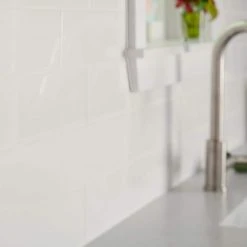 Restore 4 in. x 16 in. Ceramic Bright White Subway Tile (13.20 sq. ft. / Case) by Daltile 20 Restore 4 in. x 16 in. Ceramic Bright White Subway Tile (13.20 sq. ft. / Case) by Daltile -Daltile Sales Store bright white daltile ceramic tile re15416hd1p2 44 1000