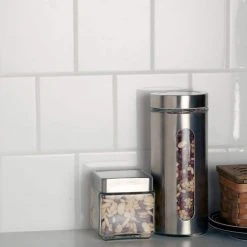 Restore Bright White 6 in. x 6 in. Ceramic Wall Tile (12.50 sq. ft./case) by Daltile -Daltile Sales Store bright white daltile ceramic tile re1566hd1p4 40 1000