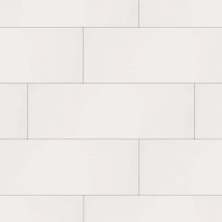 Restore Bright White 8 in. x 24 in. Ceramic Wall Tile (13.3 sq. ft. / Case) by Daltile