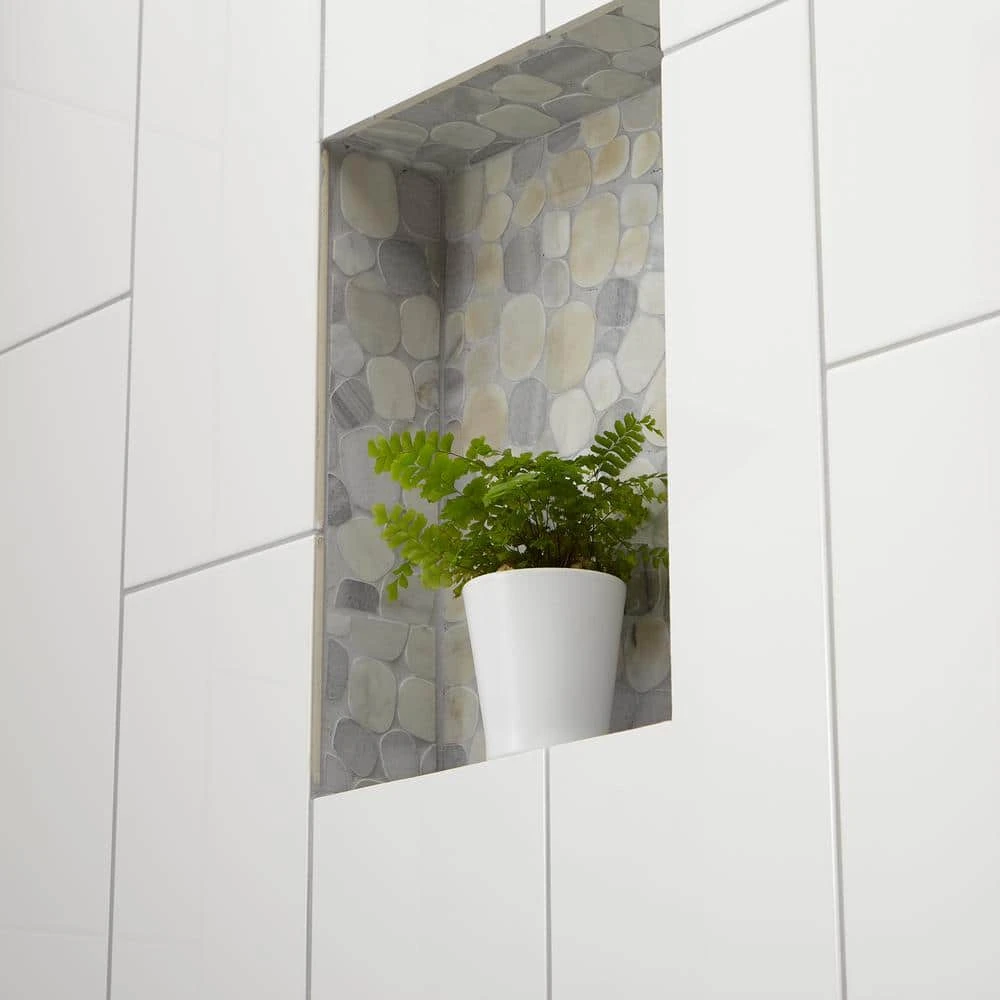 Restore Bright White 8 in. x 24 in. Ceramic Wall Tile (399 sq. ft. / pallet) by Daltile 9 Restore Bright White 8 in. x 24 in. Ceramic Wall Tile (399 sq. ft. / pallet) by Daltile - Image 7