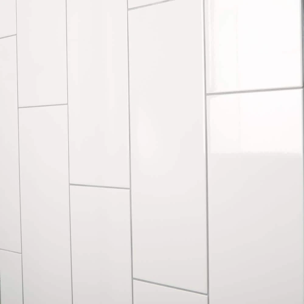 Restore Bright White 8 in. x 24 in. Ceramic Wall Tile (399 sq. ft. / pallet) by Daltile 7 Restore Bright White 8 in. x 24 in. Ceramic Wall Tile (399 sq. ft. / pallet) by Daltile - Image 5