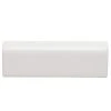 Restore Bright White 2 in. x 6 in. Ceramic Radius Bullnose Wall Trim Tile (0.08 sq. ft. / Piece) by Daltile -Daltile Sales Store bright white daltile tile trim re15a4200cc1p2 64 1000