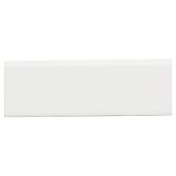 Restore Bright White 2 in. x 6 in. Ceramic Bullnose Wall Trim (0.08 sq. ft. / Piece) by Daltile