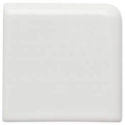 Restore Bright White 2 in. x 2 in. Ceramic Bullnose Corner Wall Trim Tile (0.02 sq. ft. / Piece) by Daltile