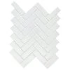 Restore Bright White Glossy 9 in. x 12 in. Glazed Ceramic Herringbone Mosaic Tile (0.6 sq. ft./each) by Daltile 2 Restore Bright White Glossy 9 in. x 12 in. Glazed Ceramic Herringbone Mosaic Tile (0.6 sq. ft./each) by Daltile -Daltile Sales Store bright white glossy daltile ceramic tile 019013herms1p2 64 1000