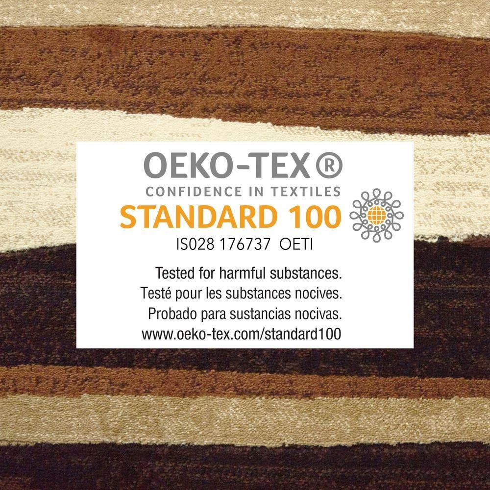 Tribeca Jayden Brown/Beige 2 ft. x 18 ft. Stripe Runner Area Rug by Home Dynamix 4 Tribeca Jayden Brown/Beige 2 ft. x 18 ft. Stripe Runner Area Rug by Home Dynamix - Image 2