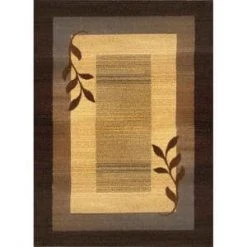 Royalty Brown/Blue/Ivory 8 ft. x 10 ft. Indoor Area Rug by Home Dynamix