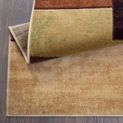 Tribeca Brown/Green 3 ft. x 5 ft. Geometric Area Rug by Home Dynamix -Daltile Sales Store brown green home dynamix area rugs 3 hd5367 548 44 1000