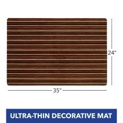 Smooth Step Brown Stripe 24 in. x 35 in. Machine Washable Kitchen Mat by Home Dynamix -Daltile Sales Store brown home dynamix door mats 3 sstp 500 31 1000