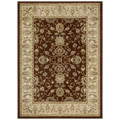 Optimum Brown/Ivory 8 ft. x 10 ft. Indoor Area Rug by Home Dynamix