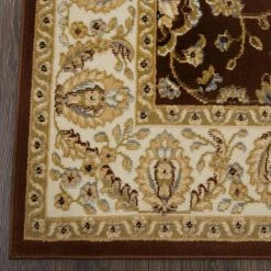 Optimum Brown/Ivory 8 ft. x 10 ft. Indoor Area Rug by Home Dynamix -Daltile Sales Store brown ivory home dynamix area rugs 1 hd919 511 c3 1000