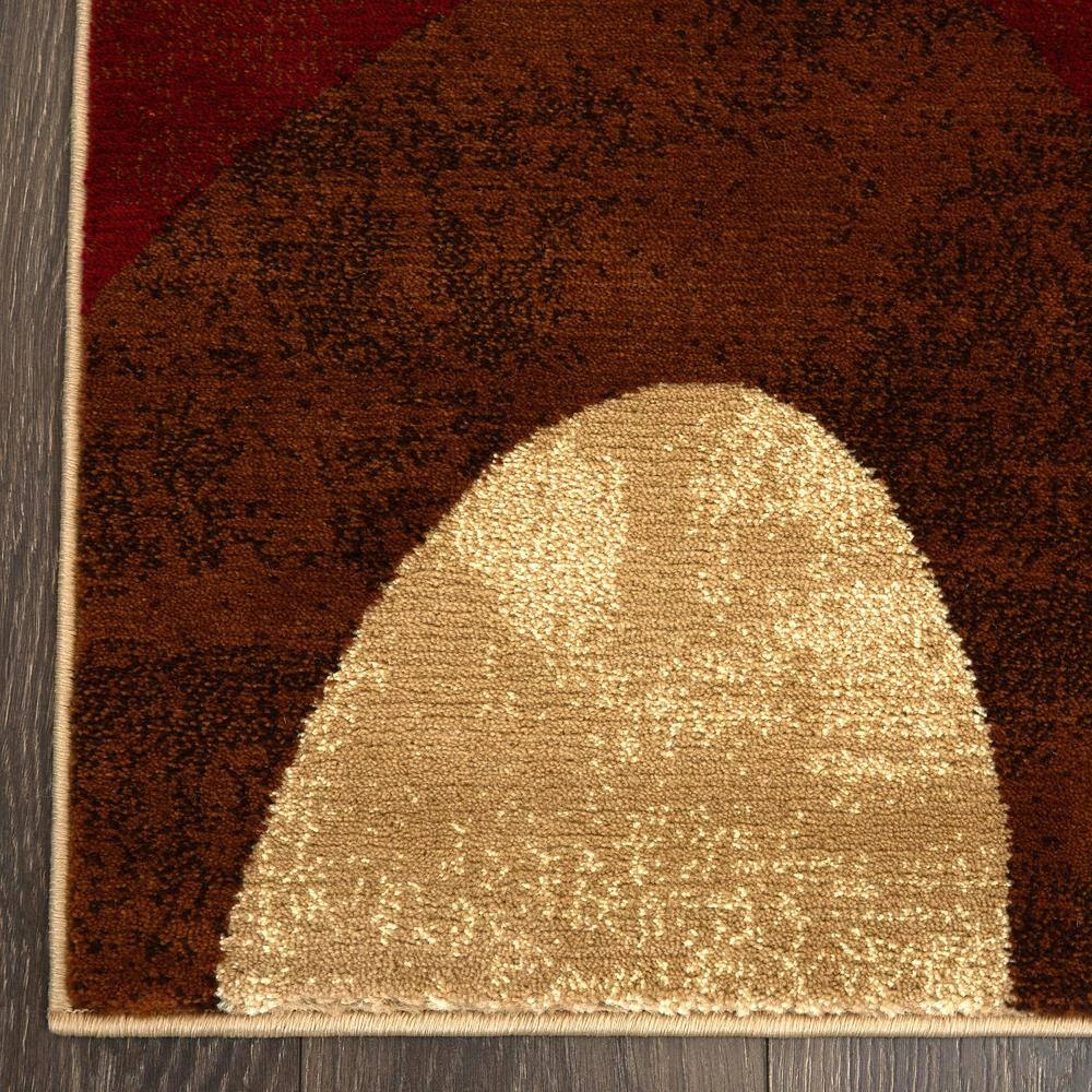 Tribeca Slade Brown/Red 8 ft. x 10 ft. Abstract Area Rug by Home Dynamix 5 Tribeca Slade Brown/Red 8 ft. x 10 ft. Abstract Area Rug by Home Dynamix - Image 3