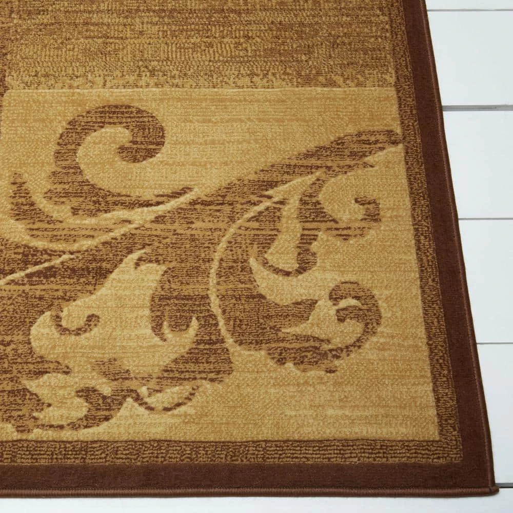 Catalina Brown/Red 3 ft. x 5 ft. Geometric Area Rug by Home Dynamix 5 Catalina Brown/Red 3 ft. x 5 ft. Geometric Area Rug by Home Dynamix - Image 3