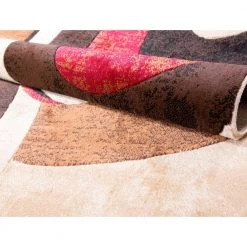 Tribeca Slade Brown/Red 5 ft. x 7 ft. Abstract 3-Piece Area Rug Set by Home Dynamix -Daltile Sales Store brown red home dynamix rug sets 3ns hd5382 539 44 1000