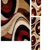Tribeca Slade Brown/Red 5 ft. x 7 ft. Abstract 3-Piece Area Rug Set by Home Dynamix 1 Tribeca Slade Brown/Red 5 ft. x 7 ft. Abstract 3-Piece Area Rug Set by Home Dynamix -Daltile Sales Store brown red home dynamix rug sets 3ns hd5382 539 64 1000