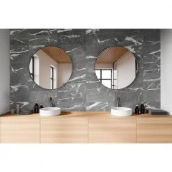 Luxecraft Calacatta Black 8 in. x 24 in. Glazed Ceramic Wall Tile (13.3 sq. ft./Case) by Daltile -Daltile Sales Store calacatta black daltile ceramic tile lc30rct824gl 40 1000