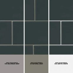 Restore Charcoal Gray 3 in. x 6 in. Glazed Ceramic Subway Wall Tile (12.5 sq. ft /Case) by Daltile 13 Restore Charcoal Gray 3 in. x 6 in. Glazed Ceramic Subway Wall Tile (12.5 sq. ft /Case) by Daltile -Daltile Sales Store charcoal gray daltile ceramic tile 018036mod1p2 1d 1000