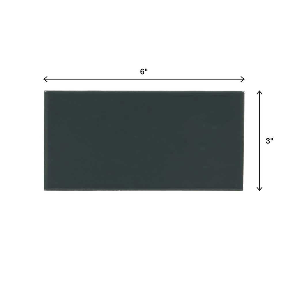 Restore Charcoal Gray 3 in. x 6 in. Glazed Ceramic Subway Wall Tile (12.5 sq. ft /Case) by Daltile 7 Restore Charcoal Gray 3 in. x 6 in. Glazed Ceramic Subway Wall Tile (12.5 sq. ft /Case) by Daltile - Image 5