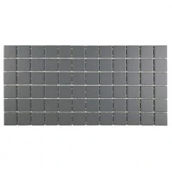 Restore Matte Charcoal Gray 12 in. x 24 in. x 6.35 mm Glazed Ceramic Mosaic Tile (2 sq. ft./Each) by Daltile