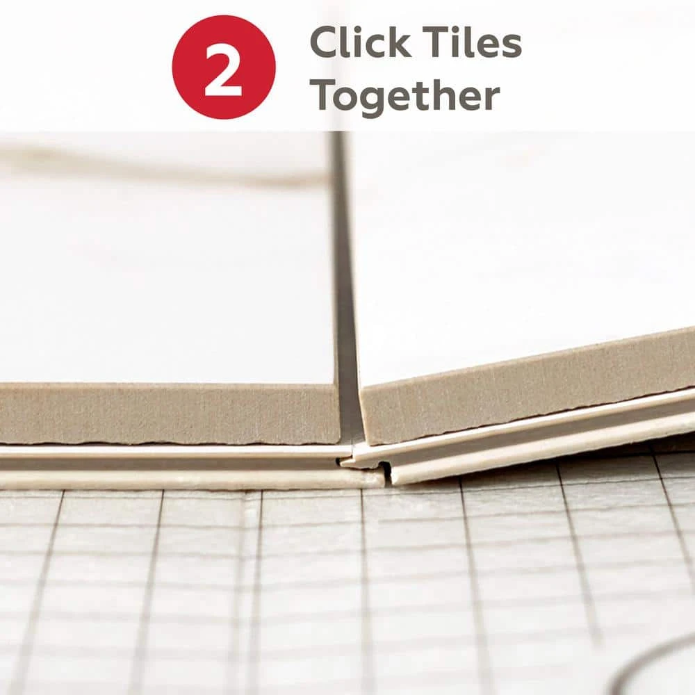 QuicTile 12 in. x 24 in. Cliff Stone Matte Color Body Porcelain Locking Floor Tile (9.6 sq. ft. / case) by Daltile 12 QuicTile 12 in. x 24 in. Cliff Stone Matte Color Body Porcelain Locking Floor Tile (9.6 sq. ft. / case) by Daltile - Image 10