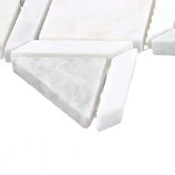 Xpress Mosaix Perfect-Fit Coastal Marble 11 in. x 18 in. Marble Diamond Geometric Mosaic Tile (13 sq. ft./case) by Daltile -Daltile Sales Store coastal marble daltile marble tile st53dgmtrmscchn 77 1000