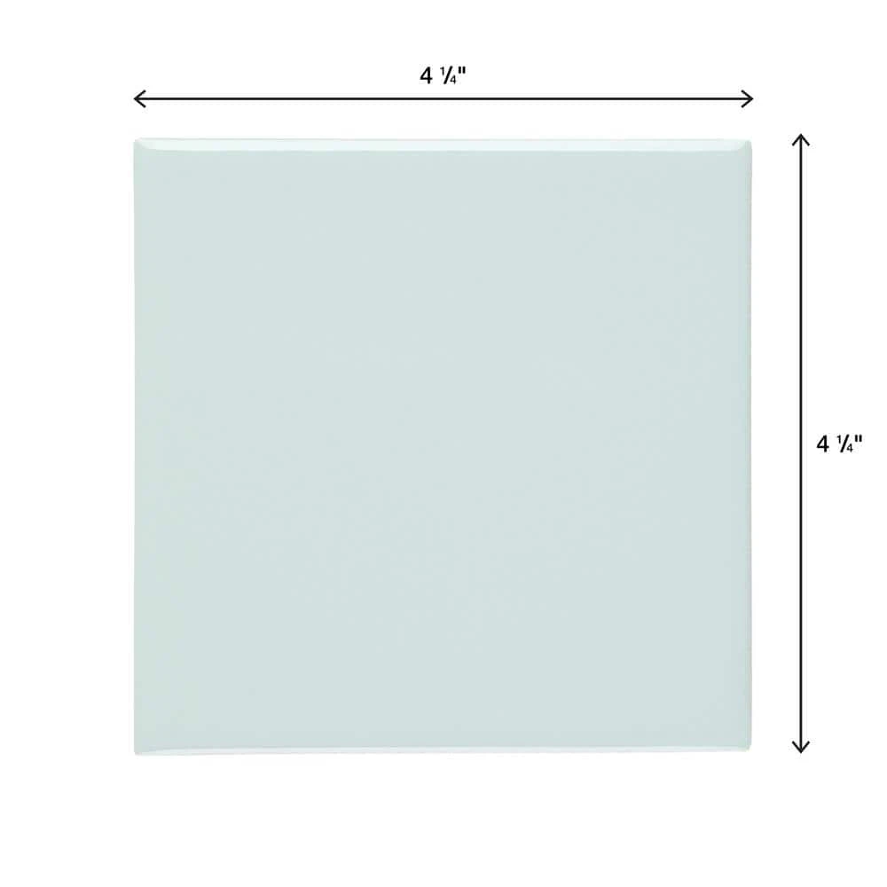 Restore Cool Mint 4-1/4 in. x 4-1/4 in. Glazed Ceramic Wall Tile (12.5 sq. ft. / case) by Daltile 7 Restore Cool Mint 4-1/4 in. x 4-1/4 in. Glazed Ceramic Wall Tile (12.5 sq. ft. / case) by Daltile - Image 5
