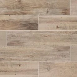 Laurelwood Cream 8 in. x 47 in. Color Body Porcelain Floor and Wall Tile (15.2 sq. ft./Case) by Daltile