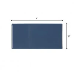 Restore 3 in. x 6 in. Glazed Ceramic Denim Blue Subway Tile (12.5 sq. ft./case) by Daltile -Daltile Sales Store denim blue daltile ceramic tile 146936mod1p2 66 1000