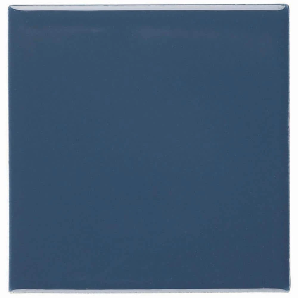 Restore Denim Blue 4-1/4 in. x 4-1/4 in. Glazed Ceramic Wall Tile (12.5 sq. ft./case) by Daltile 3 Restore Denim Blue 4-1/4 in. x 4-1/4 in. Glazed Ceramic Wall Tile (12.5 sq. ft./case) by Daltile