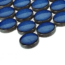 Restore Denim Blue 12 in. x 12 in. Glazed Porcelain Penny Round Mosaic Tile (10 sq. ft./Case) by Daltile 12 Restore Denim Blue 12 in. x 12 in. Glazed Porcelain Penny Round Mosaic Tile (10 sq. ft./Case) by Daltile -Daltile Sales Store denim blue daltile mosaic tile rr1011pnyrdms1p 4f 1000