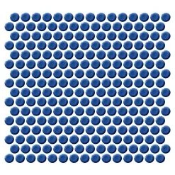 Restore Denim Blue 12 in. x 12 in. Glazed Porcelain Penny Round Mosaic Tile (10 sq. ft./Case) by Daltile 15 Restore Denim Blue 12 in. x 12 in. Glazed Porcelain Penny Round Mosaic Tile (10 sq. ft./Case) by Daltile -Daltile Sales Store denim blue daltile mosaic tile rr1011pnyrdms1p fa 1000