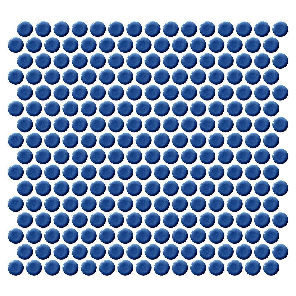 Restore Denim Blue 12 in. x 12 in. Glazed Porcelain Penny Round Mosaic Tile (10 sq. ft./Case) by Daltile 9 Restore Denim Blue 12 in. x 12 in. Glazed Porcelain Penny Round Mosaic Tile (10 sq. ft./Case) by Daltile - Image 7