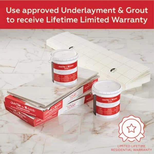 QuicTile 6 in. x 36 in. Driftwood Glazed Porcelain Locking Floor Tile (10.15 sq. ft. / case) by Daltile 6 QuicTile 6 in. x 36 in. Driftwood Glazed Porcelain Locking Floor Tile (10.15 sq. ft. / case) by Daltile - Image 4