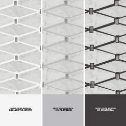 Premier Accents Eclipse Gray Diamond 11 in. x 15 in. x 8 mm Stone Mosaic Floor and Wall Tile (0.94 sq. ft./Each) by Daltile -Daltile Sales Store eclipse gray daltile marble tile pa82diamccms1l 1d 1000