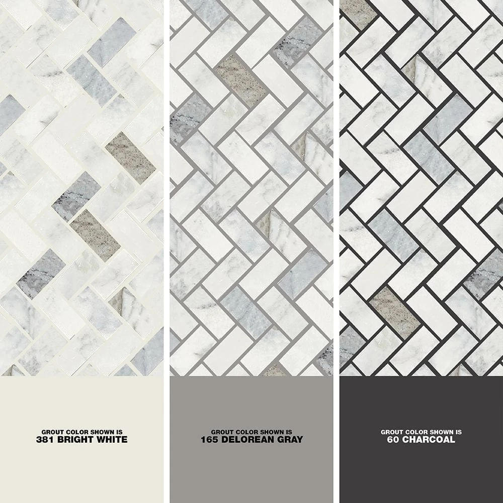 Stone Decor Fog 11 in. x 12 in. x 10 mm Marble Mosaic Floor and Wall Tile (0.83 sq. ft./Each) by Daltile 7 Stone Decor Fog 11 in. x 12 in. x 10 mm Marble Mosaic Floor and Wall Tile (0.83 sq. ft./Each) by Daltile - Image 5