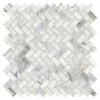 Stone Decor Fog 11 in. x 12 in. x 10 mm Marble Mosaic Floor and Wall Tile (0.83 sq. ft./Each) by Daltile -Daltile Sales Store fog daltile marble tile st55121hbccms1l 64 1000