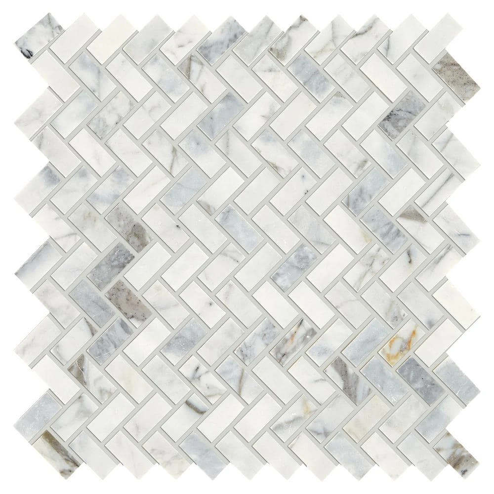 Stone Decor Fog 11 in. x 12 in. x 10 mm Marble Mosaic Floor and Wall Tile (0.83 sq. ft./Each) by Daltile 3 Stone Decor Fog 11 in. x 12 in. x 10 mm Marble Mosaic Floor and Wall Tile (0.83 sq. ft./Each) by Daltile