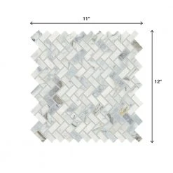 Stone Decor Fog 11 in. x 12 in. x 10 mm Marble Mosaic Floor and Wall Tile (0.83 sq. ft./Each) by Daltile 15 Stone Decor Fog 11 in. x 12 in. x 10 mm Marble Mosaic Floor and Wall Tile (0.83 sq. ft./Each) by Daltile -Daltile Sales Store fog daltile marble tile st55121hbccms1l 66 1000