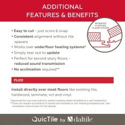 QuicTile 6 in. x 36 in. French Press Glazed Porcelain Locking Floor Tile (10.15 sq. ft. / case) by Daltile -Daltile Sales Store french press daltile porcelain tile rv80636clk1p d4 1000