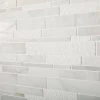Stone Decor Glacier 12 in. x 14 in. x 10 mm Marble Linear Mosaic Floor and Wall Tile (1 sq. ft./ Each) by Daltile