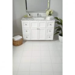 Glacier White 12 in. x 12 in. Ceramic Floor and Wall Tile (11 sq. ft. / case) by Daltile -Daltile Sales Store glacier white daltile ceramic tile 55001212hd1p2 40 1000