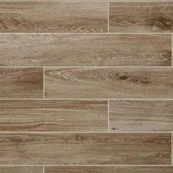 Trace Meadow Golden Brown 6 in. x 36 in. Glazed Porcelain Floor and Wall Tile (348 sq. ft./Pallet) by Daltile