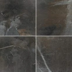 Highland Shore Graphite 24 in. x 24 in. Glazed Porcelain Floor and Wall Tile (15.76 sq. ft./Case) by Daltile -Daltile Sales Store graphite daltile porcelain tile hs09squ2424mthd 77 1000