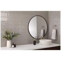 LuxeCraft Gray 4 in. x 8 in. Glazed Ceramic Subway Wall Tile (10.5 sq. ft. / case) by Daltile -Daltile Sales Store gray daltile ceramic tile lc1748modhd1p2 40 1000