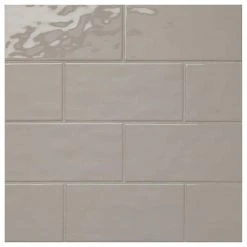 LuxeCraft Gray 4 in. x 8 in. Glazed Ceramic Subway Wall Tile (10.5 sq. ft. / case) by Daltile