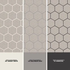 Nova Falls Gray 10 in. x 12 in. x 6.35 mm Ceramic Hexagon Mosaic Floor and Wall Tile (0.81 sq. ft./Each) by Daltile -Daltile Sales Store gray daltile ceramic tile np1015hexhd1p2 1d 1000