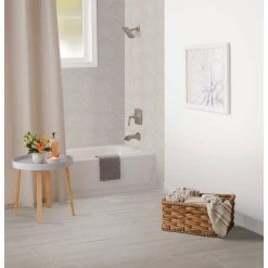 Nova Falls Gray 10 in. x 12 in. x 6.35 mm Ceramic Hexagon Mosaic Floor and Wall Tile (0.81 sq. ft./Each) by Daltile -Daltile Sales Store gray daltile ceramic tile np1015hexhd1p2 1f 1000